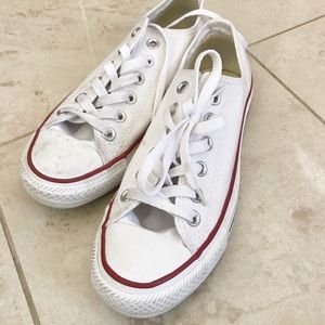 Converse all star low top white